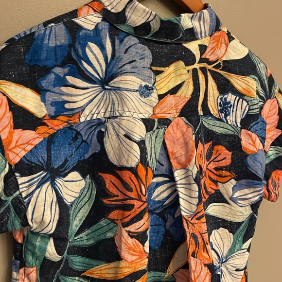 TOMMY BAHAMA | Floral Short Sleeve Hawaiian Shirt Women’s XXS - Picture 7 of 9
